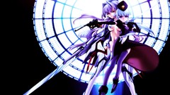 Boobs mecha weapons purple