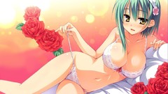 Boobs panties Flowers bra