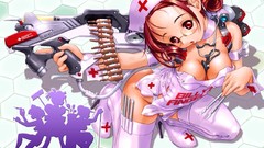 Boobs panties Guns cleavage