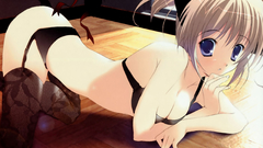 Boobs panties stockings blue