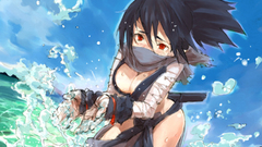 Boobs red eyes Japanese