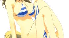 Boobs tails blue eyes