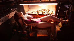 Boobs woman cleavage gin