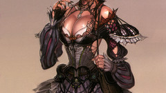 Boobs woman dress steampunk