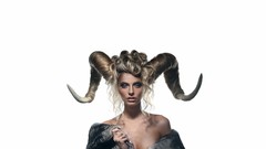 Boobs woman horns fantasy