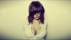 Boobs woman multicolor cleavage