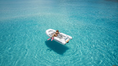 Boobs woman water ocean