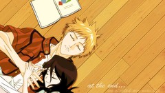 Books Anime sleeping bleach kurosaki ichigo kuchiki rukia 