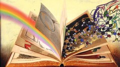 Books Atom rainbows artwork