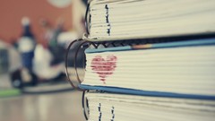 Books blurred background