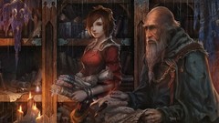 Books Candles diablo diablo iii Scrolls artwork Deckard Cain 