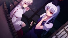 Books dress hats white hair Cigarettes red eyes houses shirts 