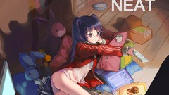 Books food Anime glasses Computers TV Messy keyboards anime 