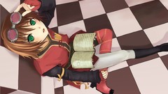 Books glasses anime girls green eyes tales of vesperia