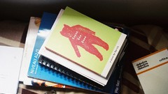 Books glasses notebook note book