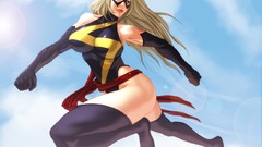 Books paintings marvel Avengers Ms. Marvel airbrushed