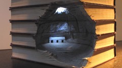 Books sculptures artwork