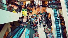 Books Stores interior design Escalators tilt-shift Ed McGowan
