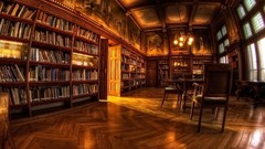 Books Tables Library