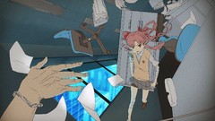 Books windows chairs blood hands Jumper Ribbons schoolgirls 