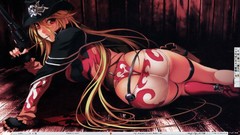 Boots blondes woman Guns