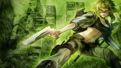 Boots Green pants Guns