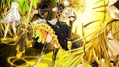 Boots vocaloid kagamine rin aqua eyes