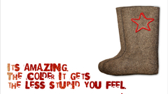 Boots winter red Russia