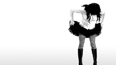 Boots woman socks striped