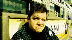 Bored dumping face man