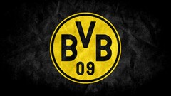 Borussia Dortmund bvb logo black background Sport soccer black