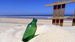 Bottles Beaches sand fences