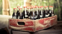 Bottles coca-cola soda