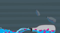 Bottles minimalistic artwork