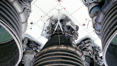 Bottom of rocket high