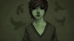 Boy creepy eyes hollow