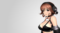 Bra anime girls portraits