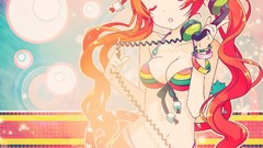 Bracelets multicolor anime girls phones twintails hair ornaments