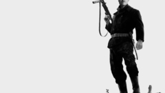 Brad Pitt monochrome Inglorious