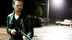 Brad Pitt shotguns Killing Them Softly