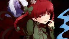 Braids touhou kaenbyou rin hair bow