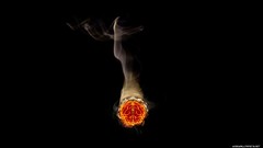Brain black background Cigarettes