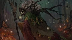 Branches staff drawings forests Druid fantasy art