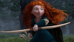 Brave pixar redheads curly hair Disney Company bow (weapon)
