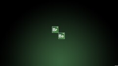 Breaking Bad Minimalism gradient TV series green background