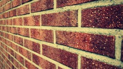 Brick wall stone wall