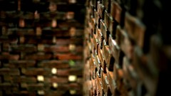 Bricks stone buildings brick wall depth of field