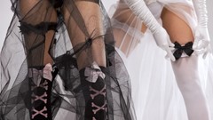 Brides woman panties stockings