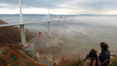 Bridge fog scenery nature