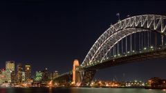 Bridge night lightss water